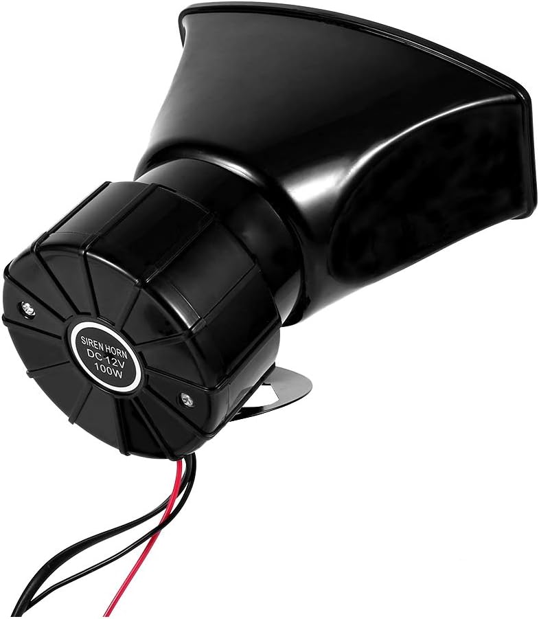 EVGATSAUTO Horn Siren, 12V Horn Siren 7 Sounds Horn with Mic PA Speaker System for Car Boat Van Truck - Image 3